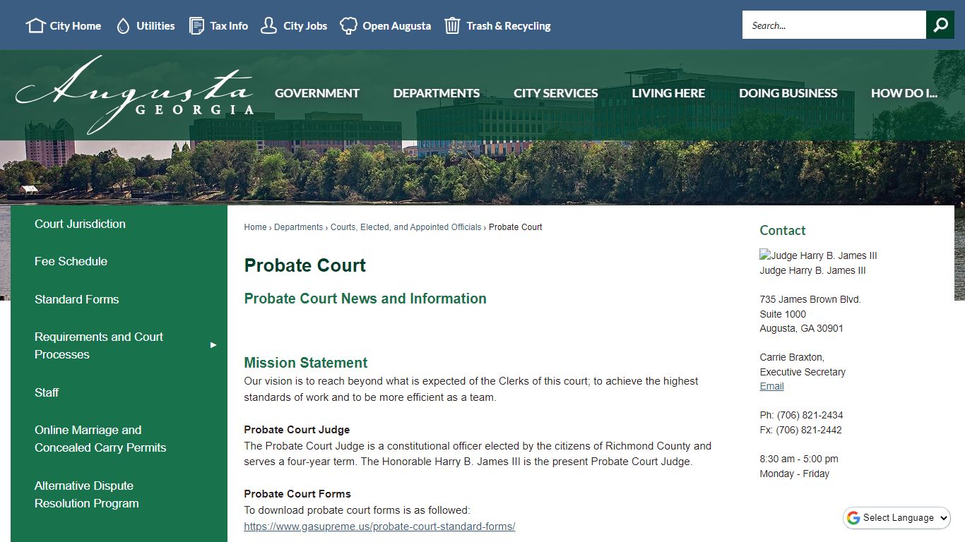 Probate Court | Augusta, GA - Official Website